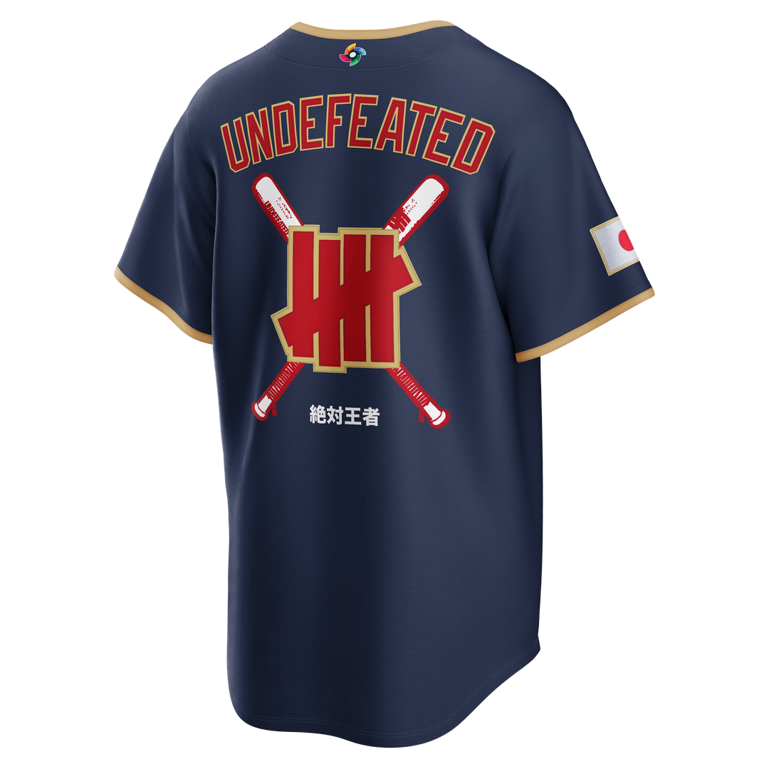Men's Japan Baseball x Undefeated Navy 2026 World Baseball Classic Stadium Jersey