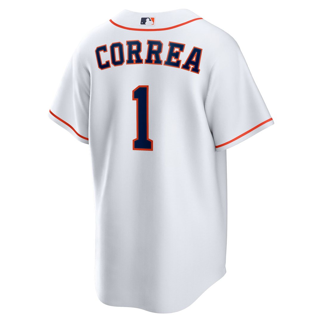 Men's Houston Astros Carlos Correa White Home Replica Jersey