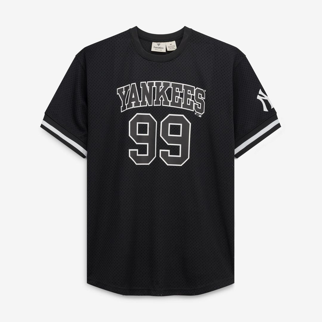 Men's New York Yankees Aaron Judge Black/White Big & Tall Heavyweight Mesh Jersey