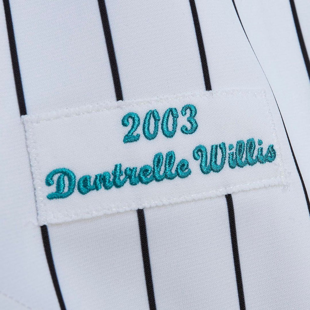 Men's Florida Marlins Dontrelle Willis White Jersey