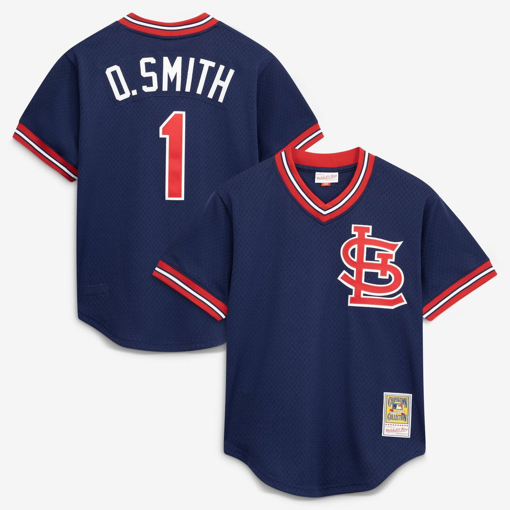 Men's St. Louis Cardinals Ozzie Smith Scarlet Batting Practice Jersey