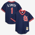 Men's St. Louis Cardinals Ozzie Smith Navy Batting Practice Jersey