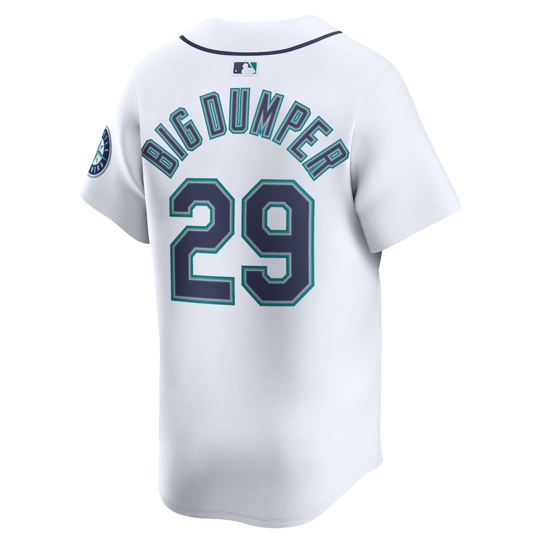 Men's Seattle Mariners Cal Raleigh White Home Player Jersey
