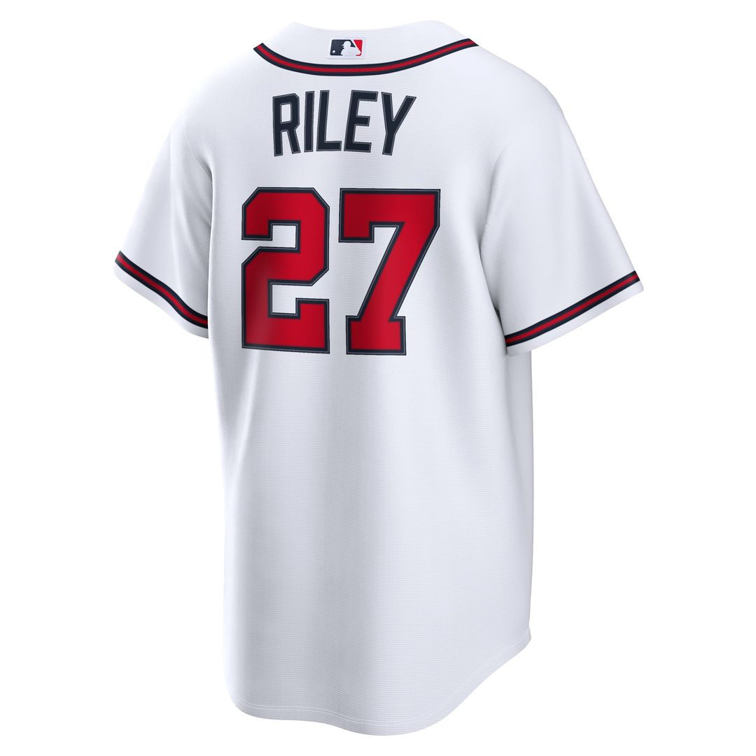 Men's Atlanta Braves Austin Riley Navy Alternate Replica Jersey