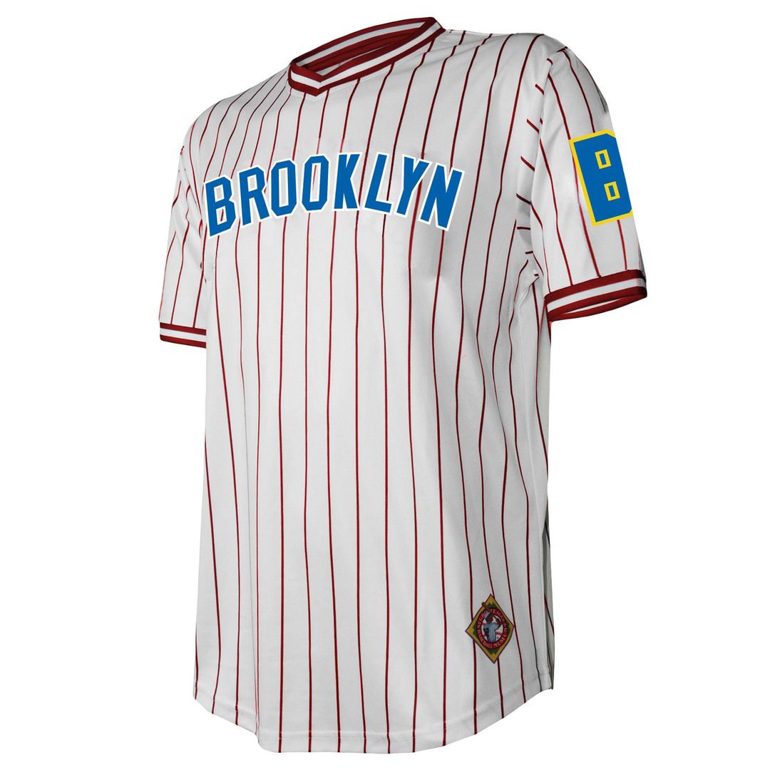 Men's Brooklyn Royal Giants White V-Neck Jersey