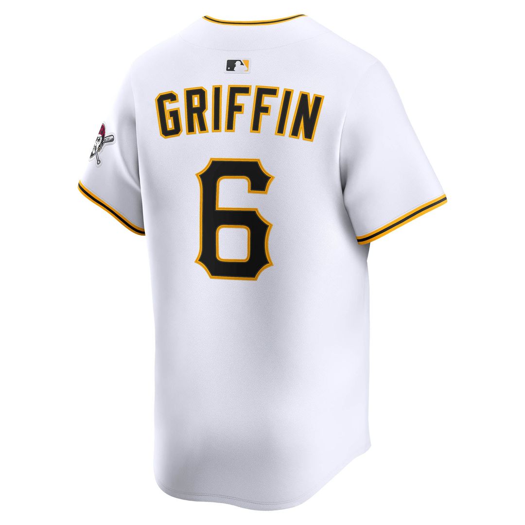 Men's Pittsburgh Pirates Konnor Griffin White Home Jersey