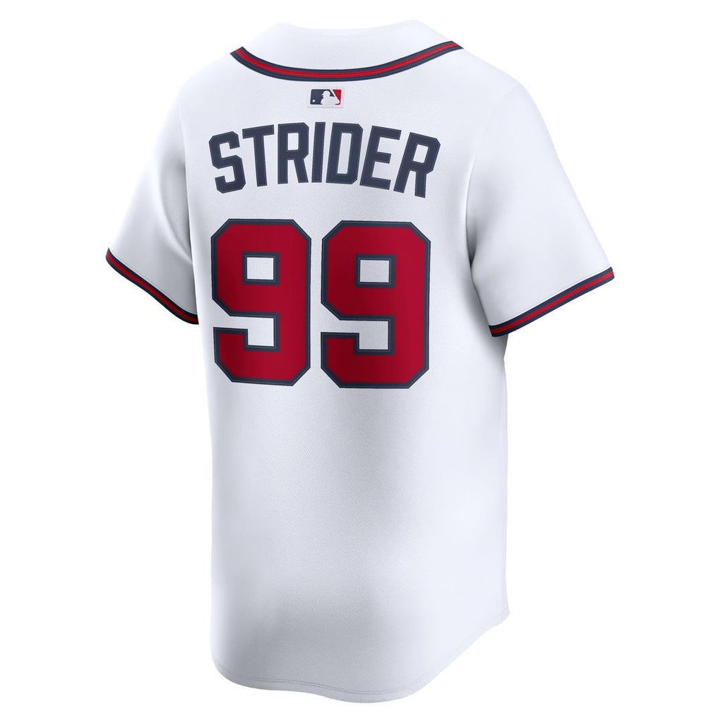 Men's Atlanta Braves Spencer Strider White Home Player Jersey