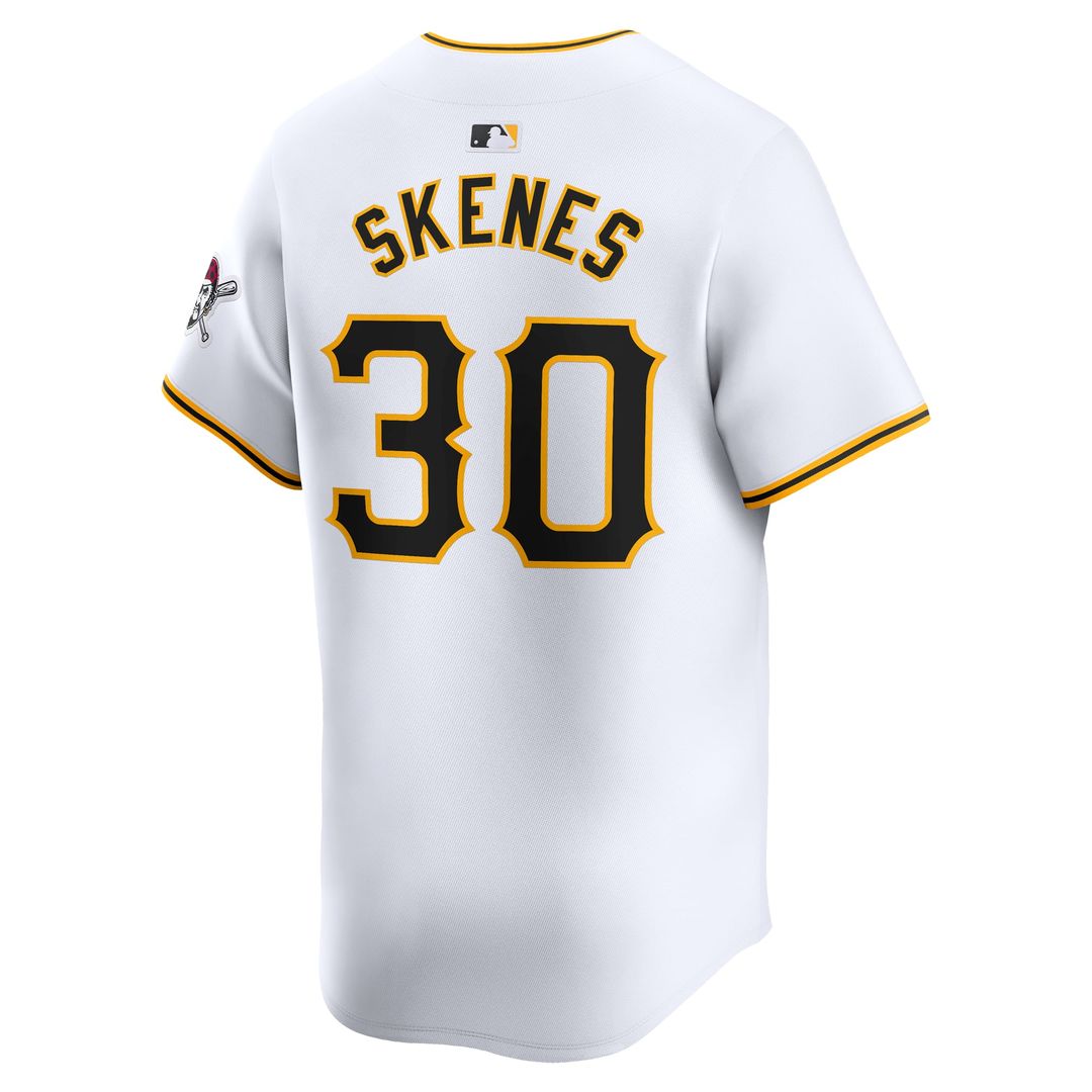 Men's Pittsburgh Pirates Paul Skenes White Home Player Jersey