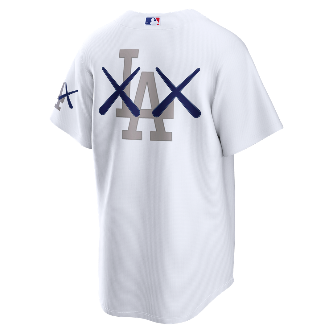 Men's Los Angeles Dodgers x KAWS White Stadium Jersey