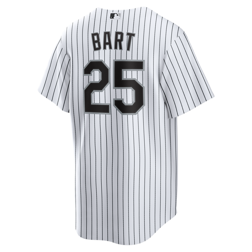 Men's Chicago White Sox Joey Bart White Home Replica Jersey