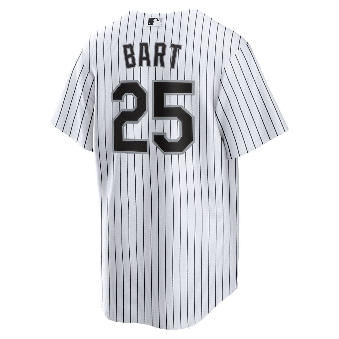 Men's Chicago White Sox Joey Bart White Home Replica Jersey