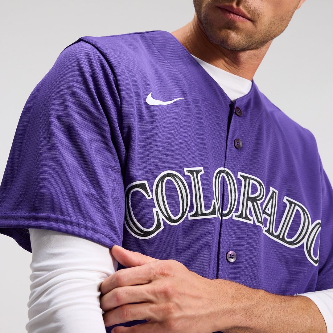 Men's Colorado Rockies Purple Alternate Replica Team Jersey