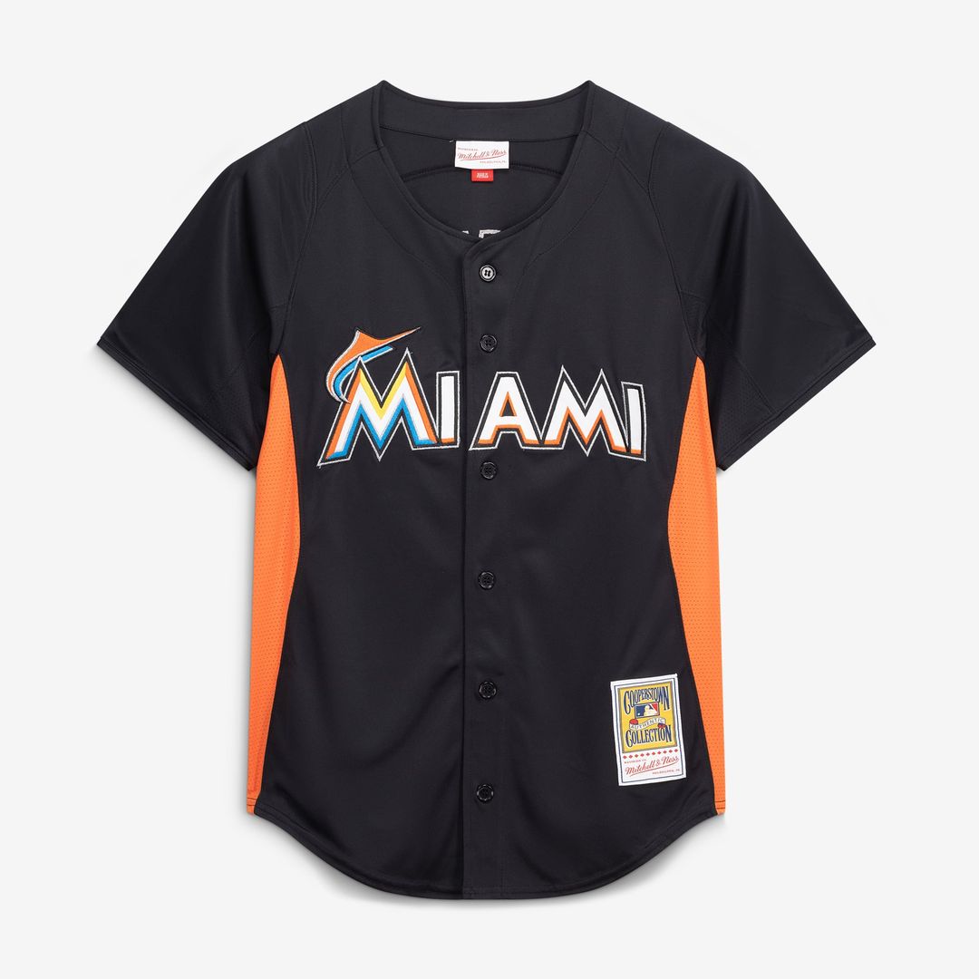 Men's Miami Marlins Jose Fernandez Black Batting Practice Jersey