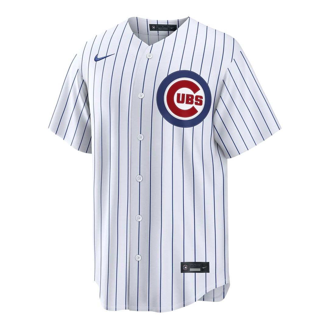 Men's Chicago Cubs Matt Shaw White Home Replica Jersey