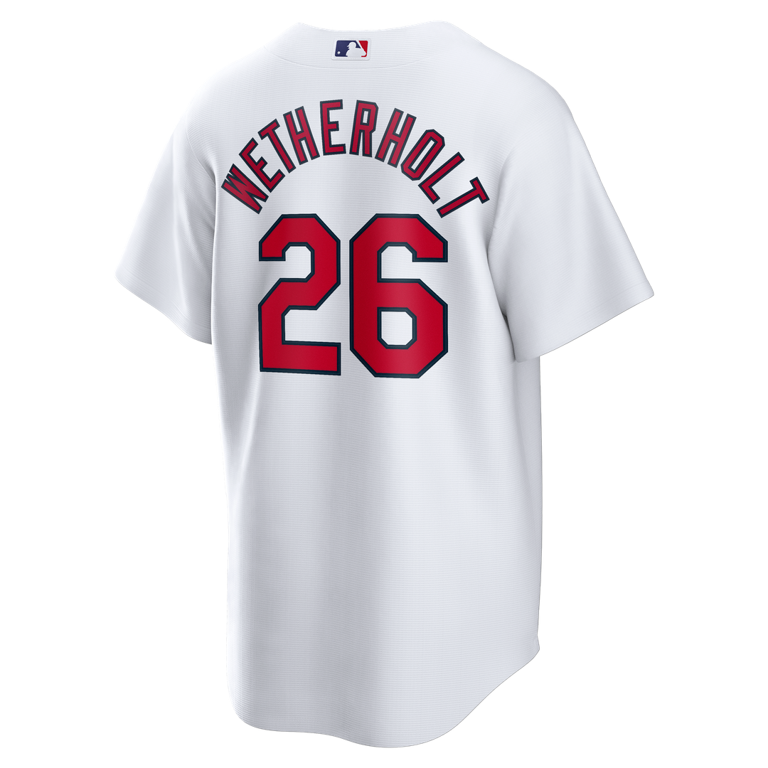 Men's St. Louis Cardinals JJ Wetherholt White Home Replica Jersey
