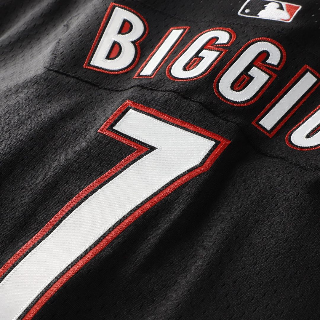 Men's Houston Astros Craig Biggio Black Batting Practice Jersey