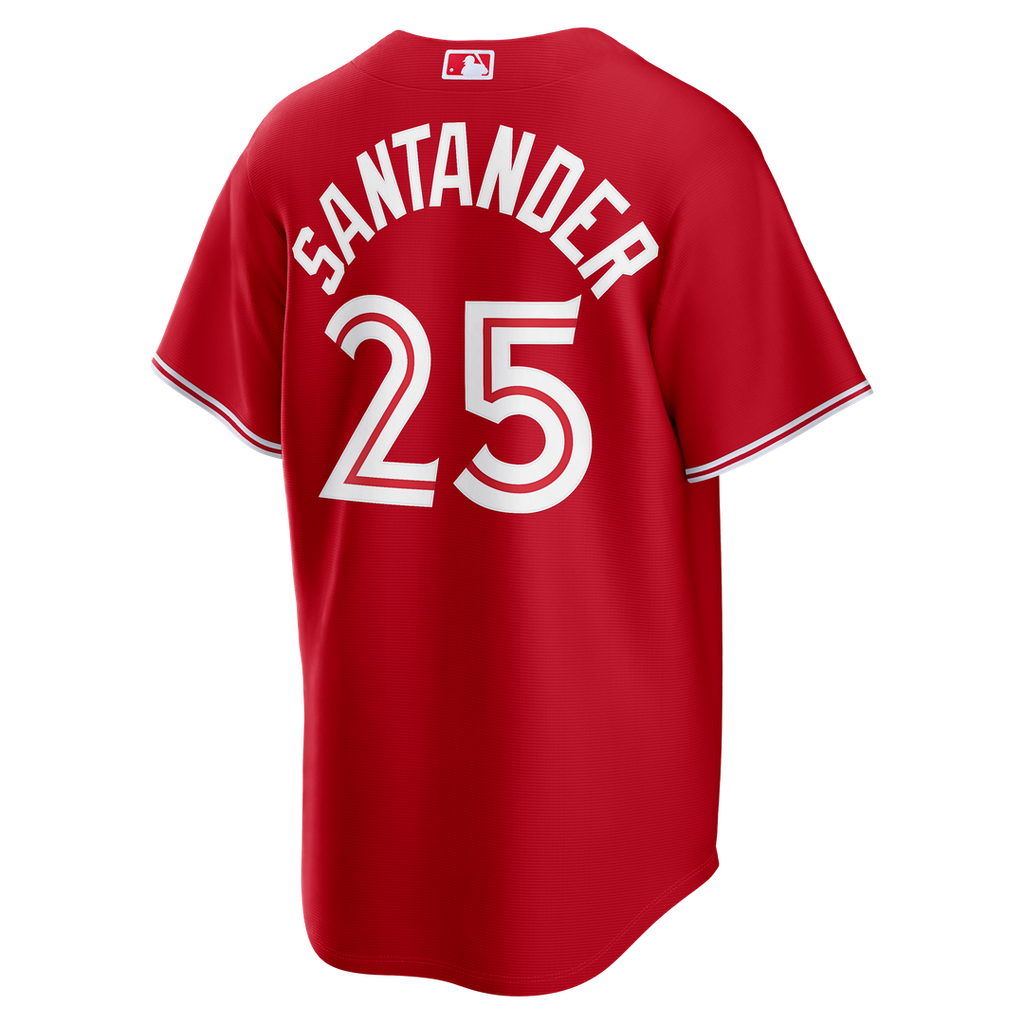 Men's Toronto Blue Jays Anthony Santander Red Canada Day Replica Jersey