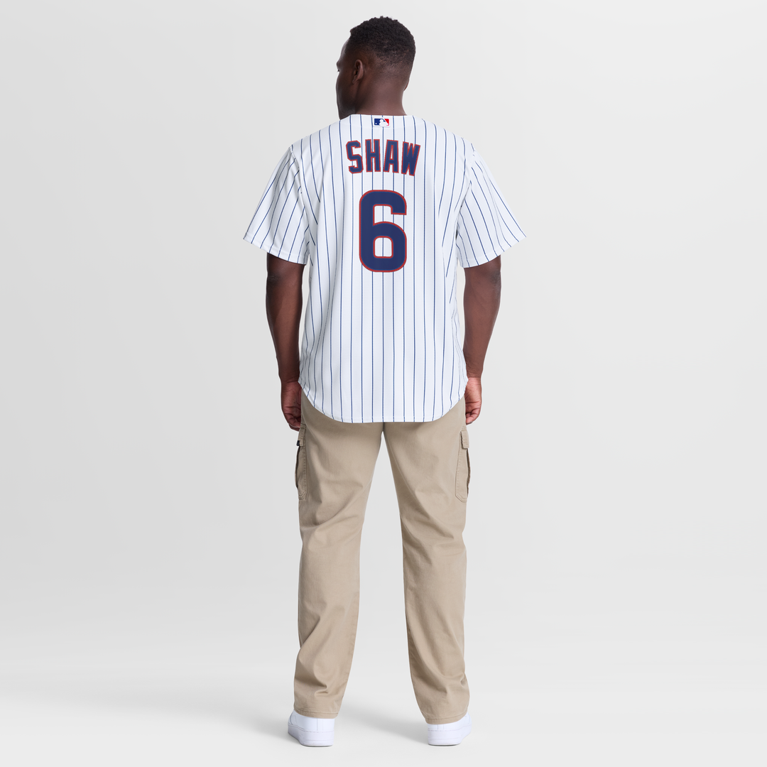 Men's Chicago Cubs Matt Shaw White Home Replica Jersey