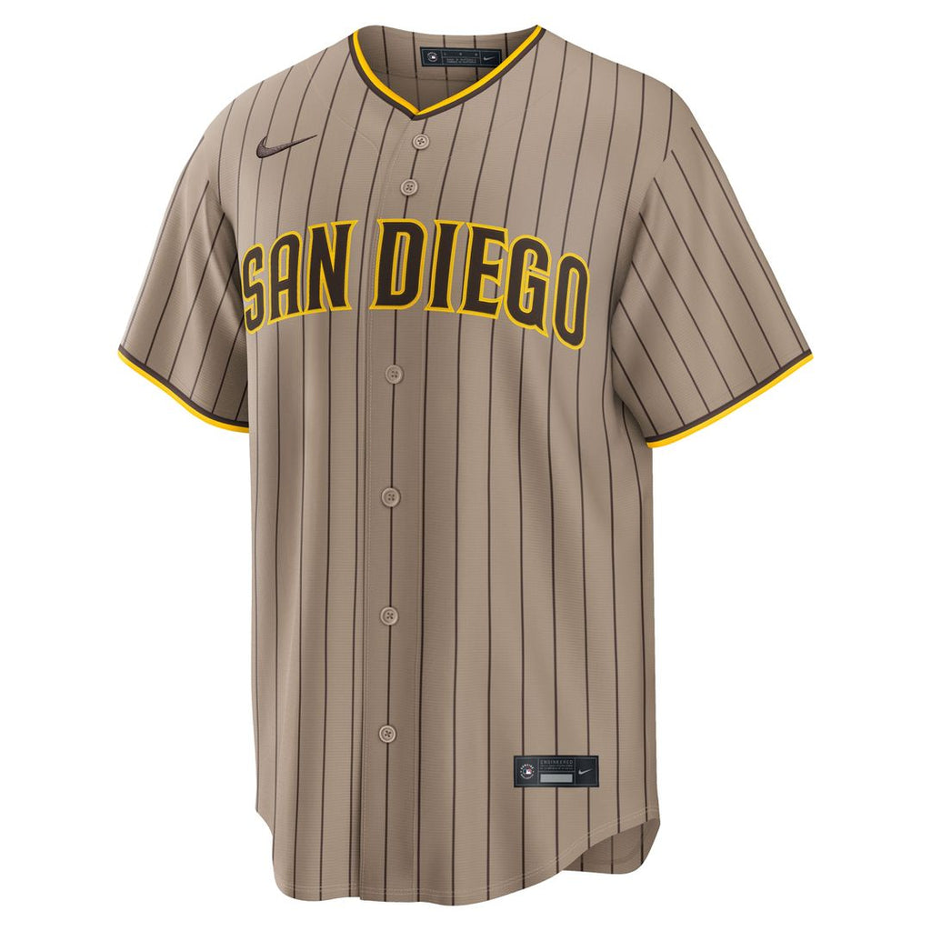 Men's San Diego Padres Fernando Tatis Jr. Brown Road Replica Jersey