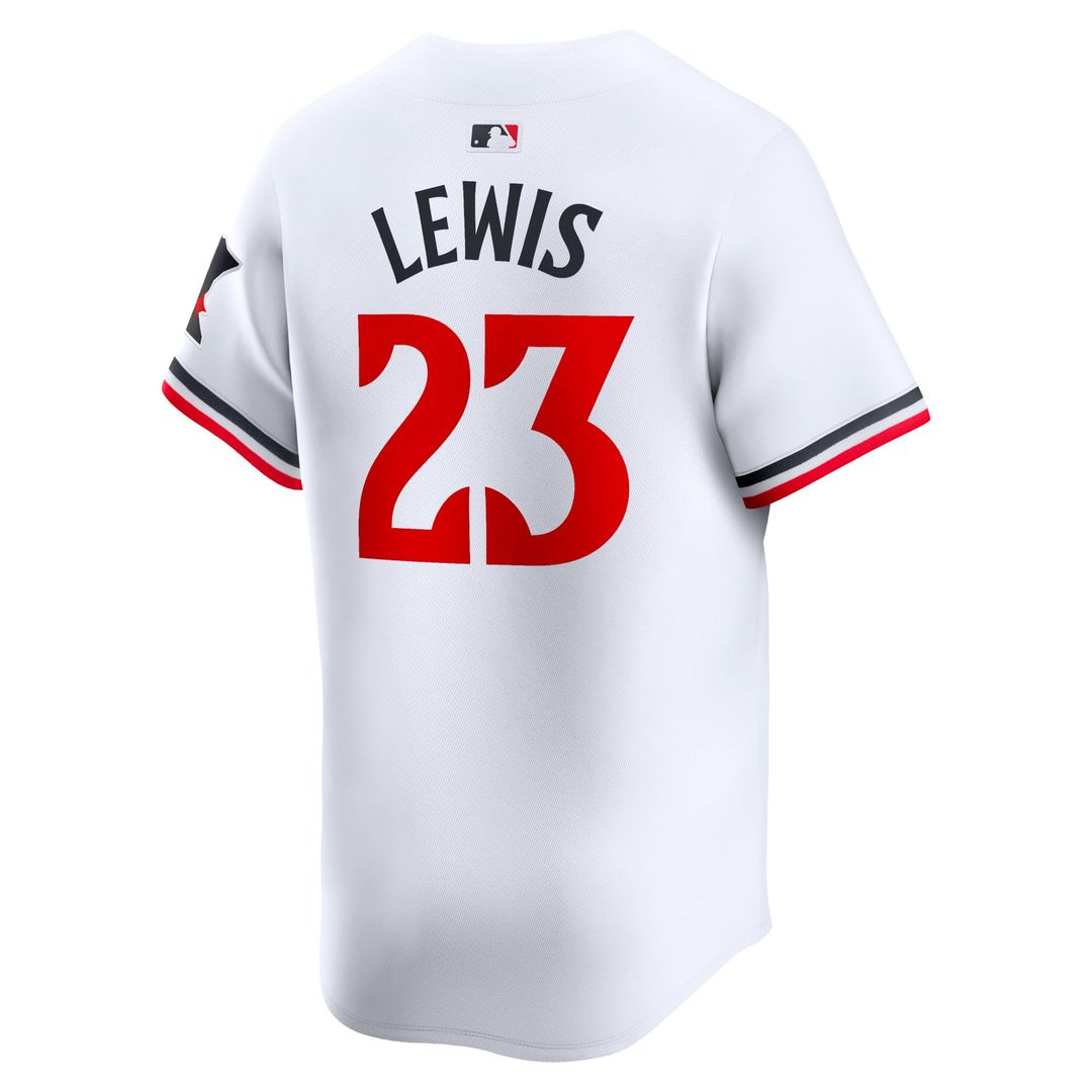 Men's Minnesota Twins Royce Lewis White Home Player Jersey