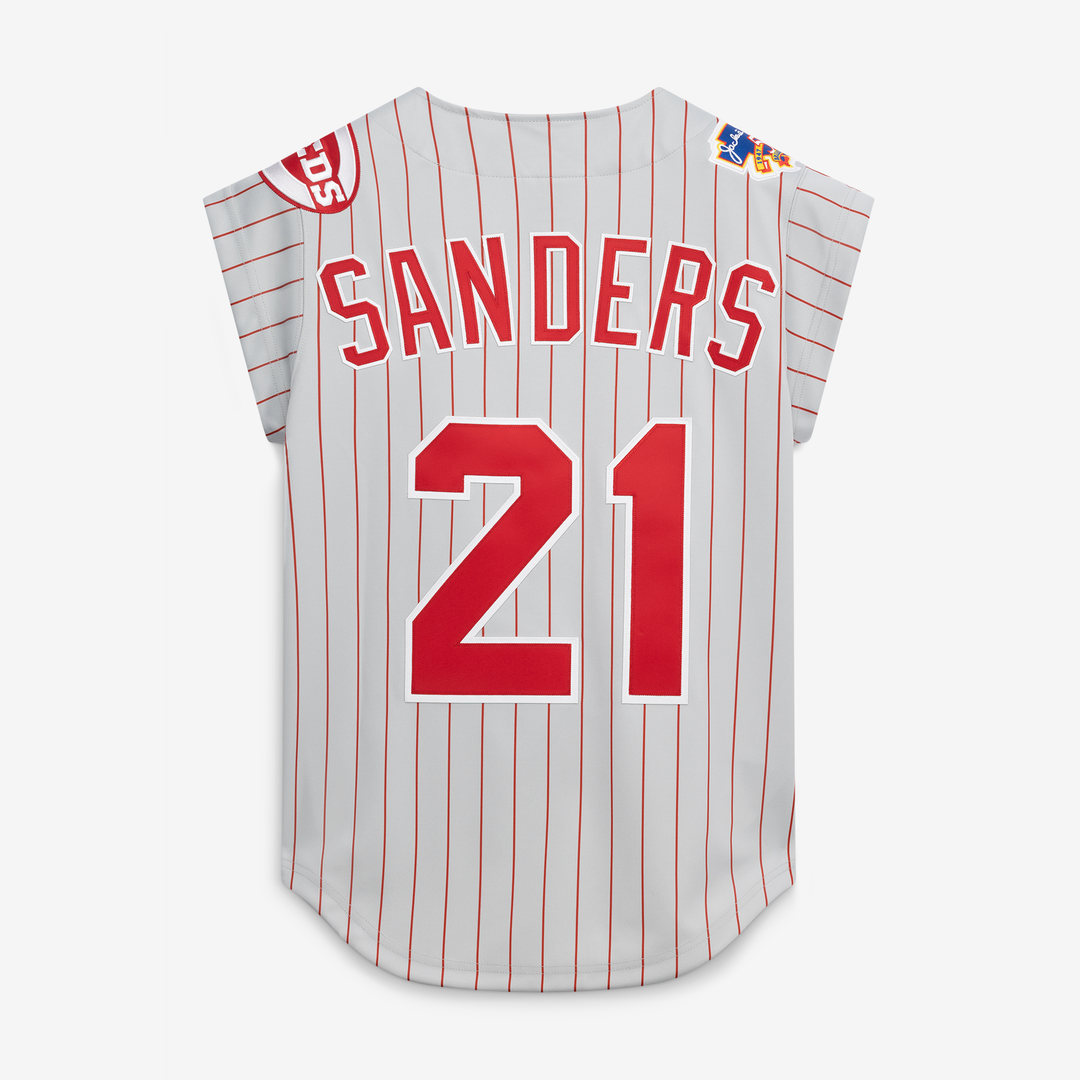 Men's Cincinnati Reds Deion Sanders Gray 1997 Jersey