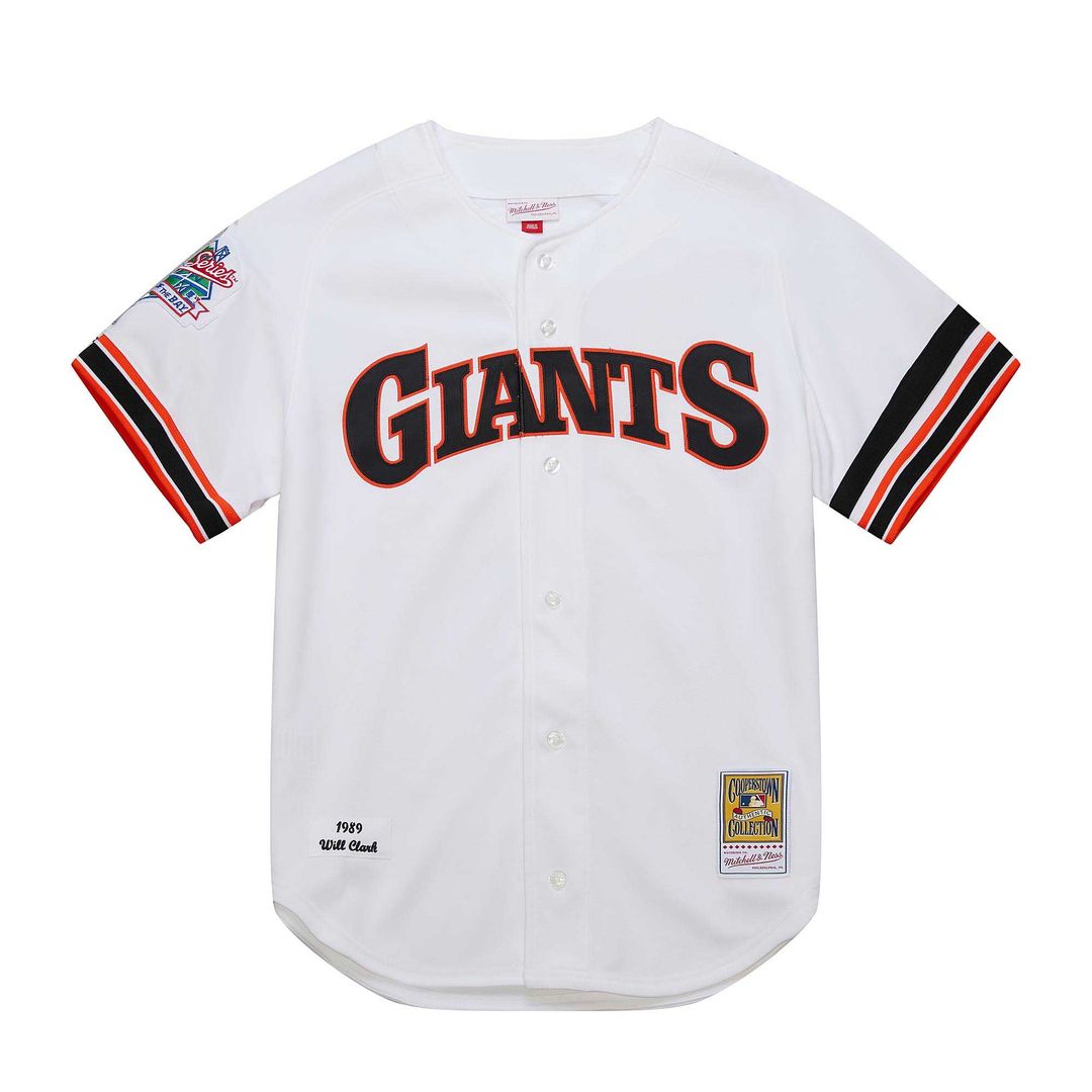 Men's San Francisco Giants Will Clark White 1989 Jersey