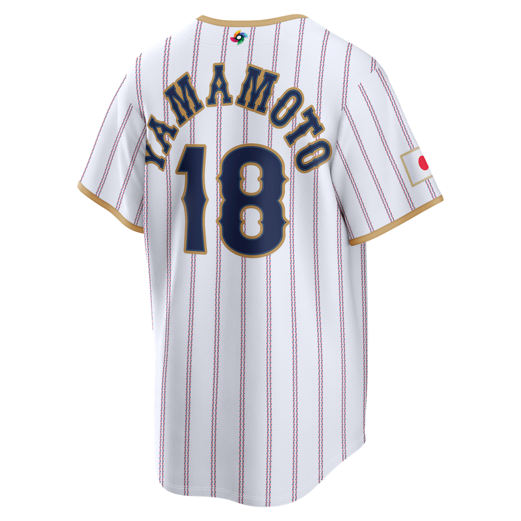 Men's Japan Baseball Yoshinobu Yamamoto White 2026 World Baseball Classic Home Stadium Jersey