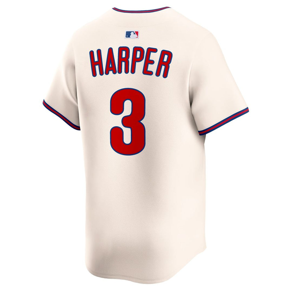 Men's Philadelphia Phillies Bryce Harper Cream Alternate Jersey