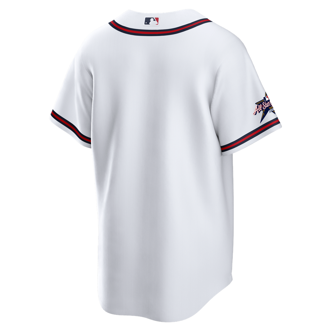 Men's Atlanta Braves White Home Replica Team Jersey