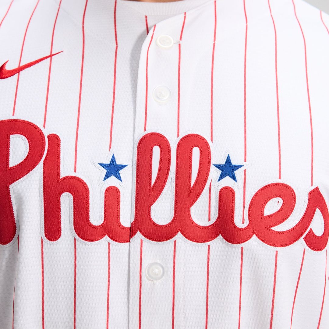 Men's Philadelphia Phillies White Home Replica Team Jersey