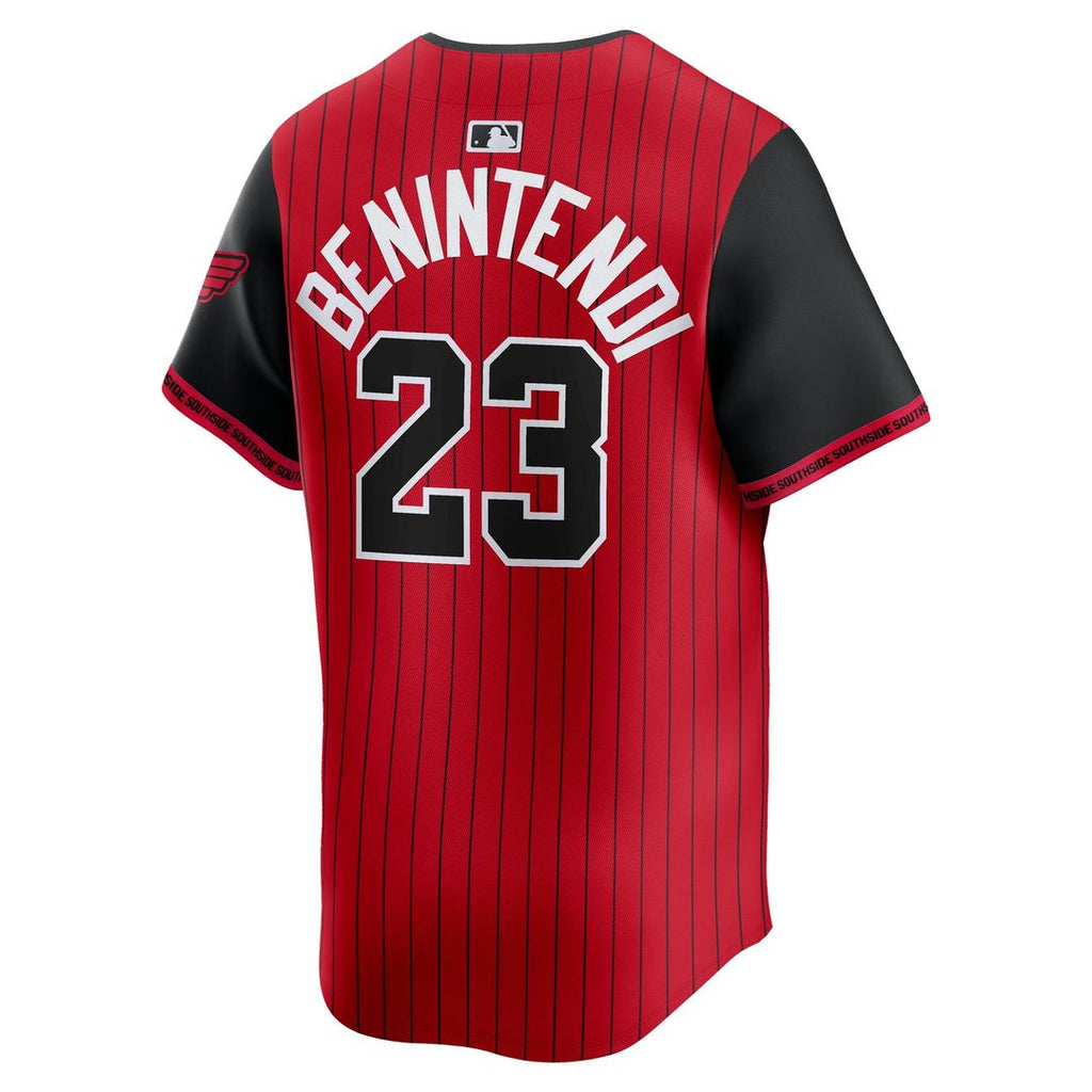 Men's Chicago White Sox Andrew Benintendi Red/Black 2025 City Connect Player Jersey