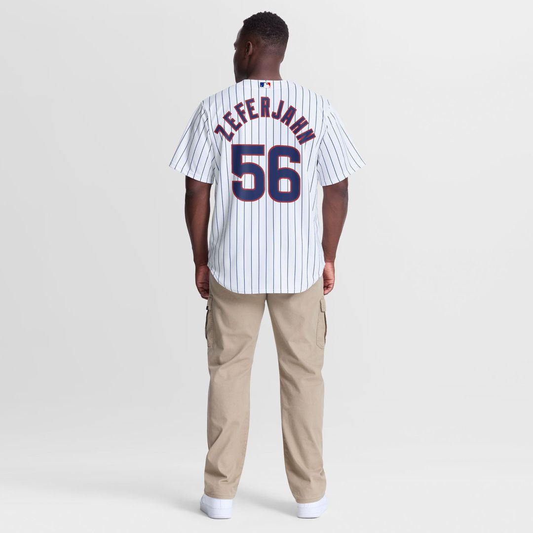 Men's Chicago Cubs Ryan Zeferjahn White Home Replica Jersey