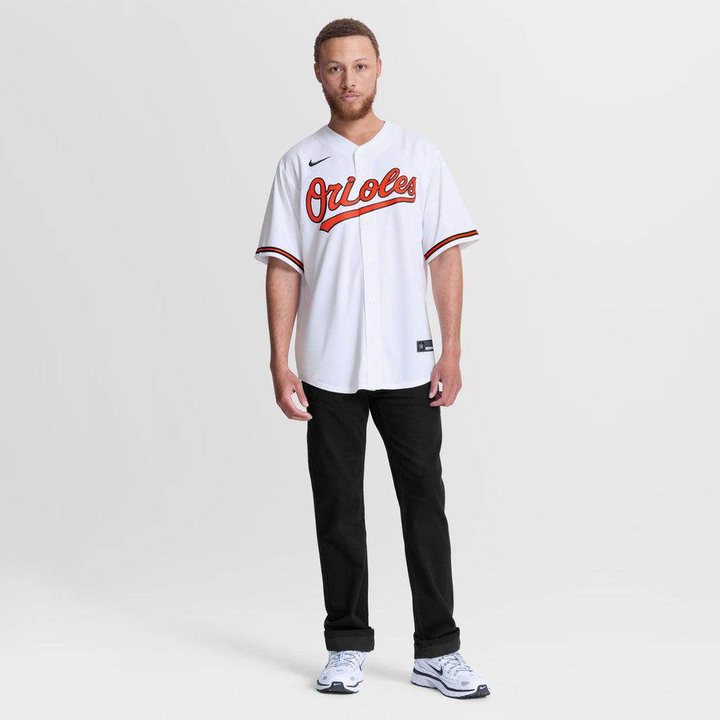 Men's Baltimore Orioles Jackson Holliday White Home Replica Jersey
