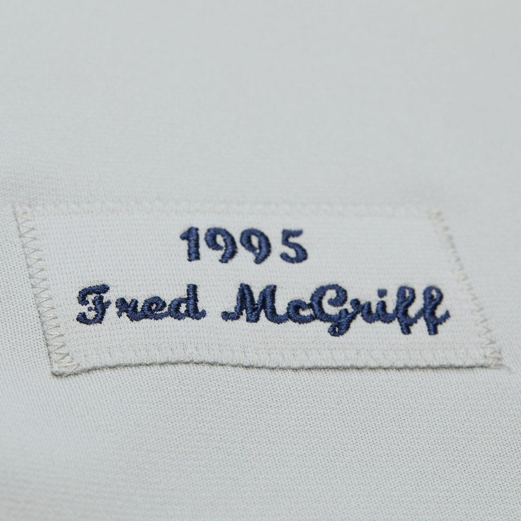 Men's Atlanta Braves Fred McGriff Gray 1995 Throwback Jersey