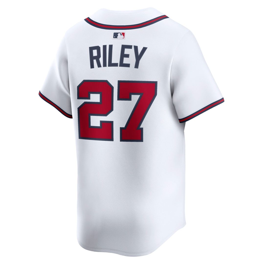 Men's Atlanta Braves Austin Riley White Home Player Jersey