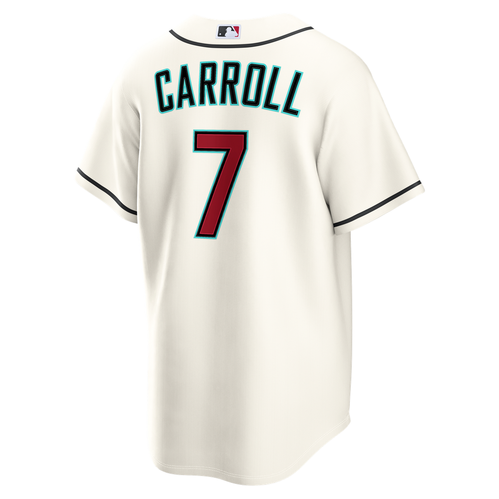 Men's Arizona Diamondbacks Corbin Carroll Cream Home Replica Jersey