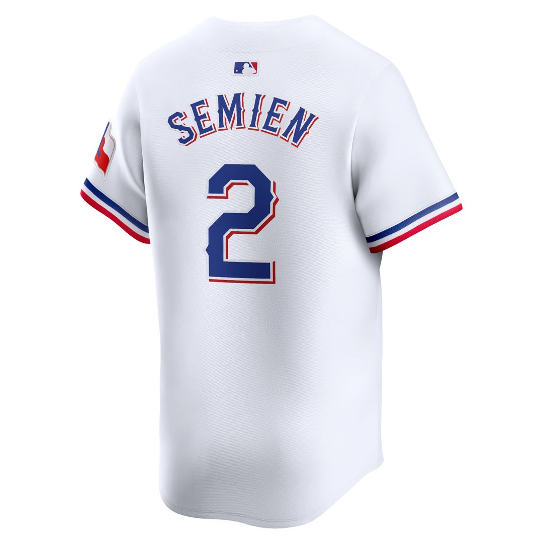 Men's Texas Rangers Marcus Semien White Home Player Jersey