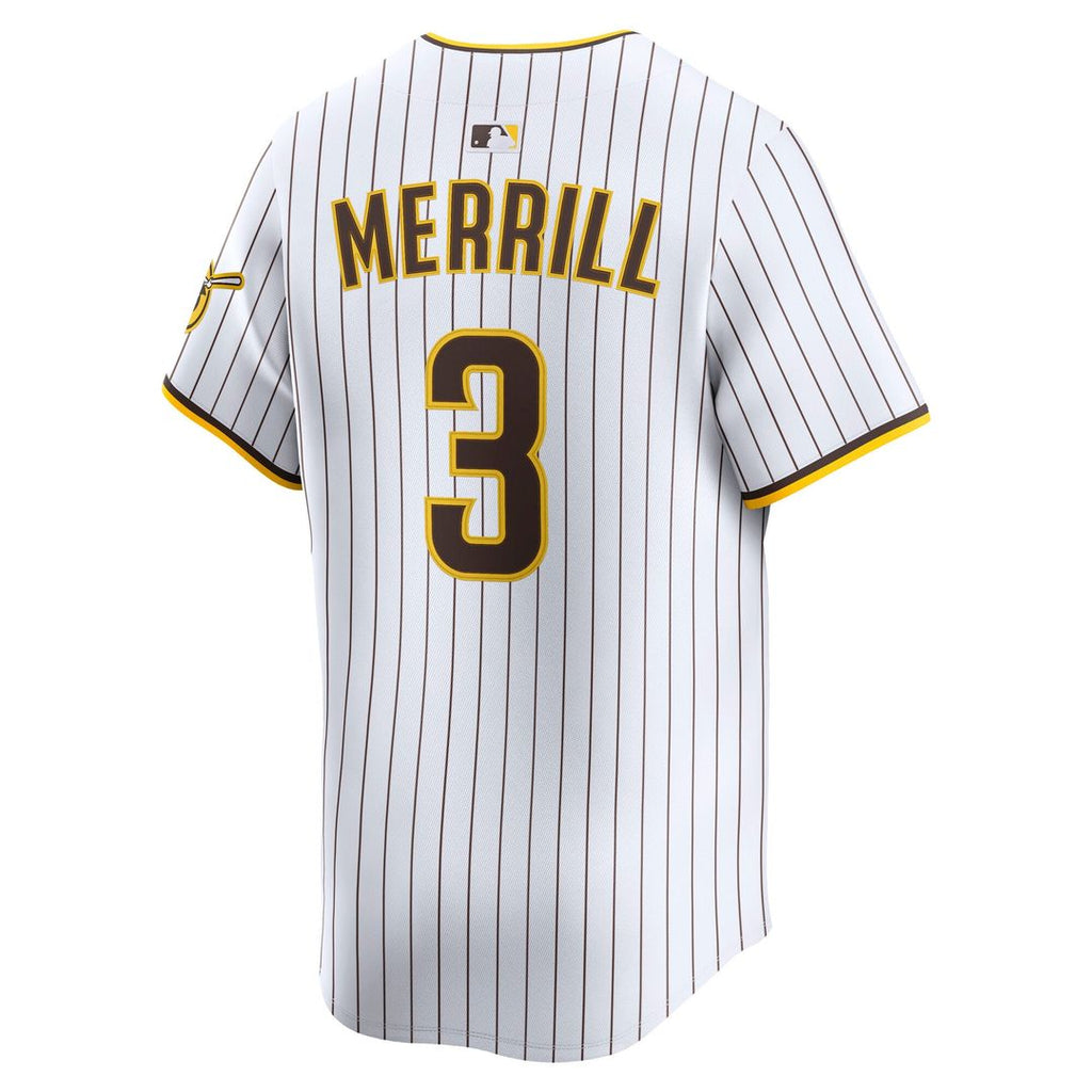 Men's San Diego Padres Jackson Merrill Brown Road Player Jersey