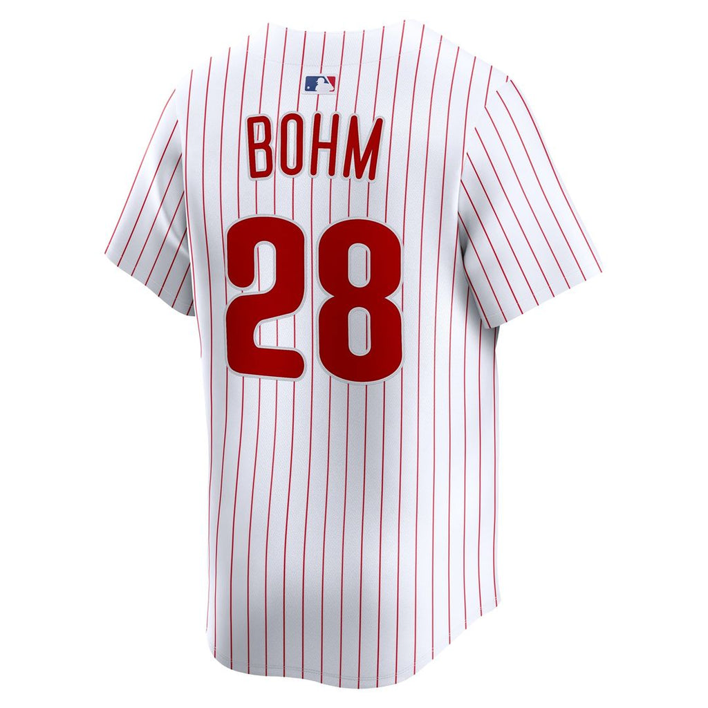Men's Philadelphia Phillies Alec Bohm White Home Player Jersey