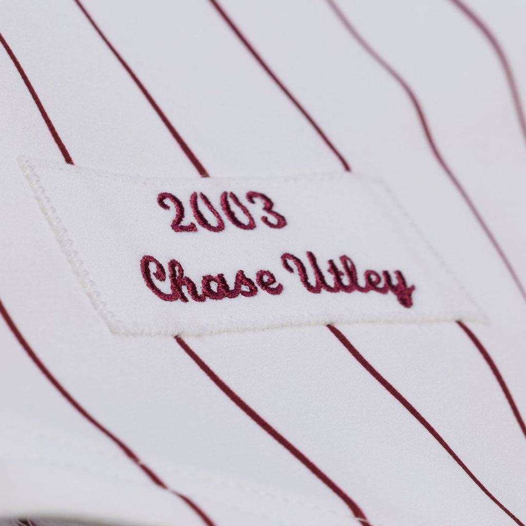 Men's Philadelphia Phillies Chase Utley White 2003 Jersey