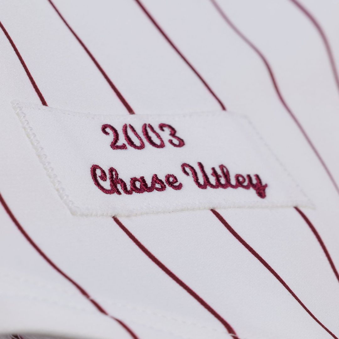 Men's Philadelphia Phillies Chase Utley White 2003 Jersey