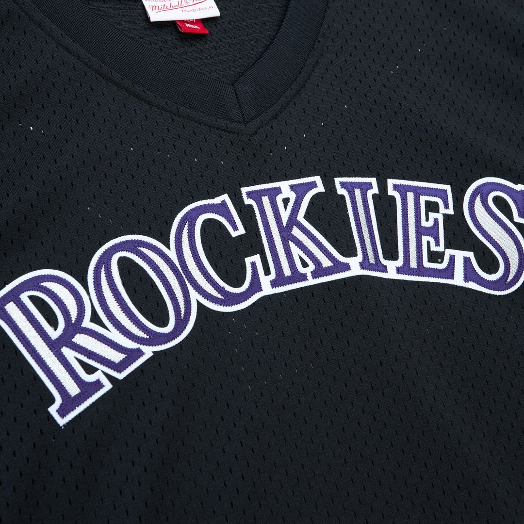 Men's Colorado Rockies Todd Helton Black Batting Practice Jersey