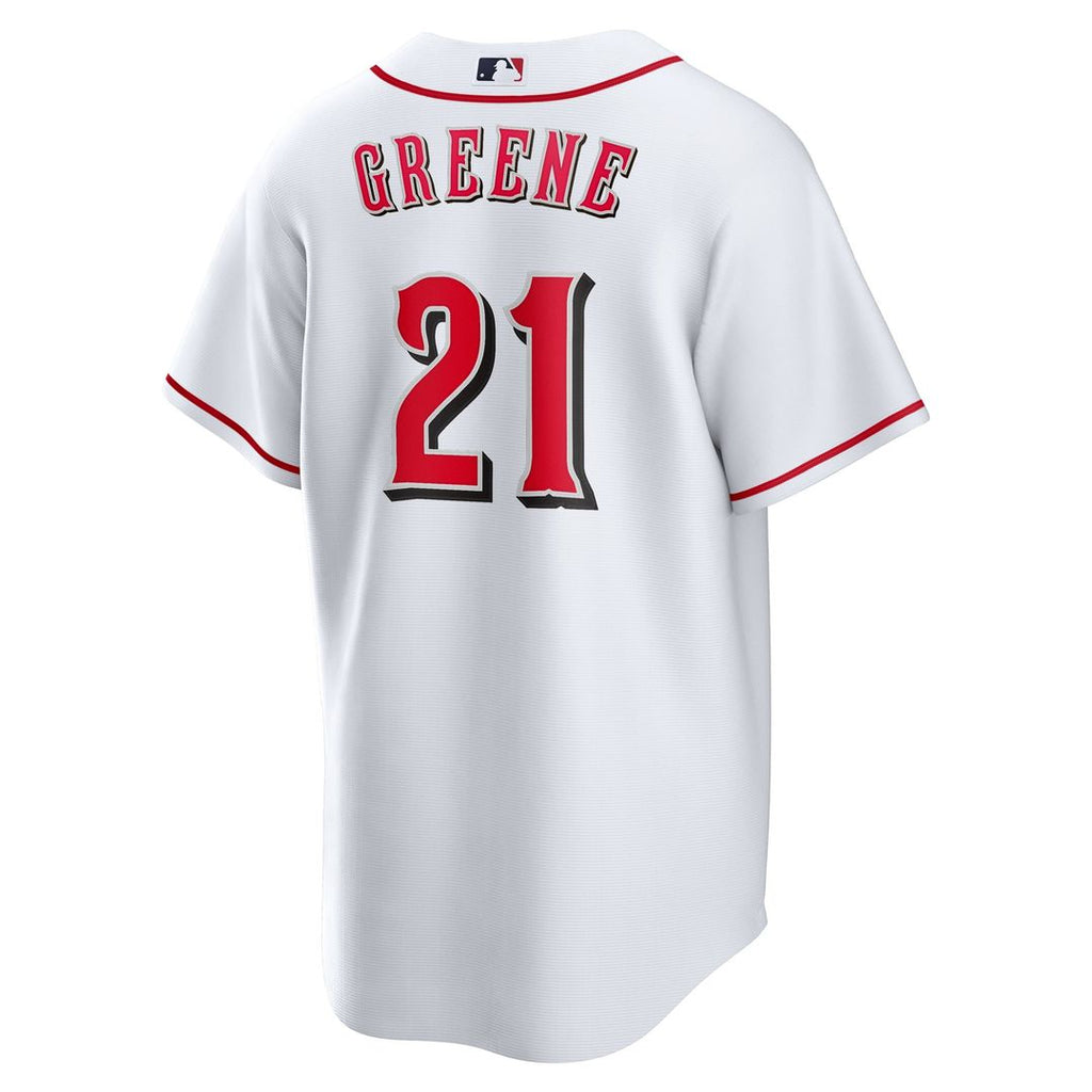 Men's Cincinnati Reds Hunter Greene White Home Replica Jersey