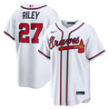 Men's Atlanta Braves Austin Riley White Home Replica Jersey
