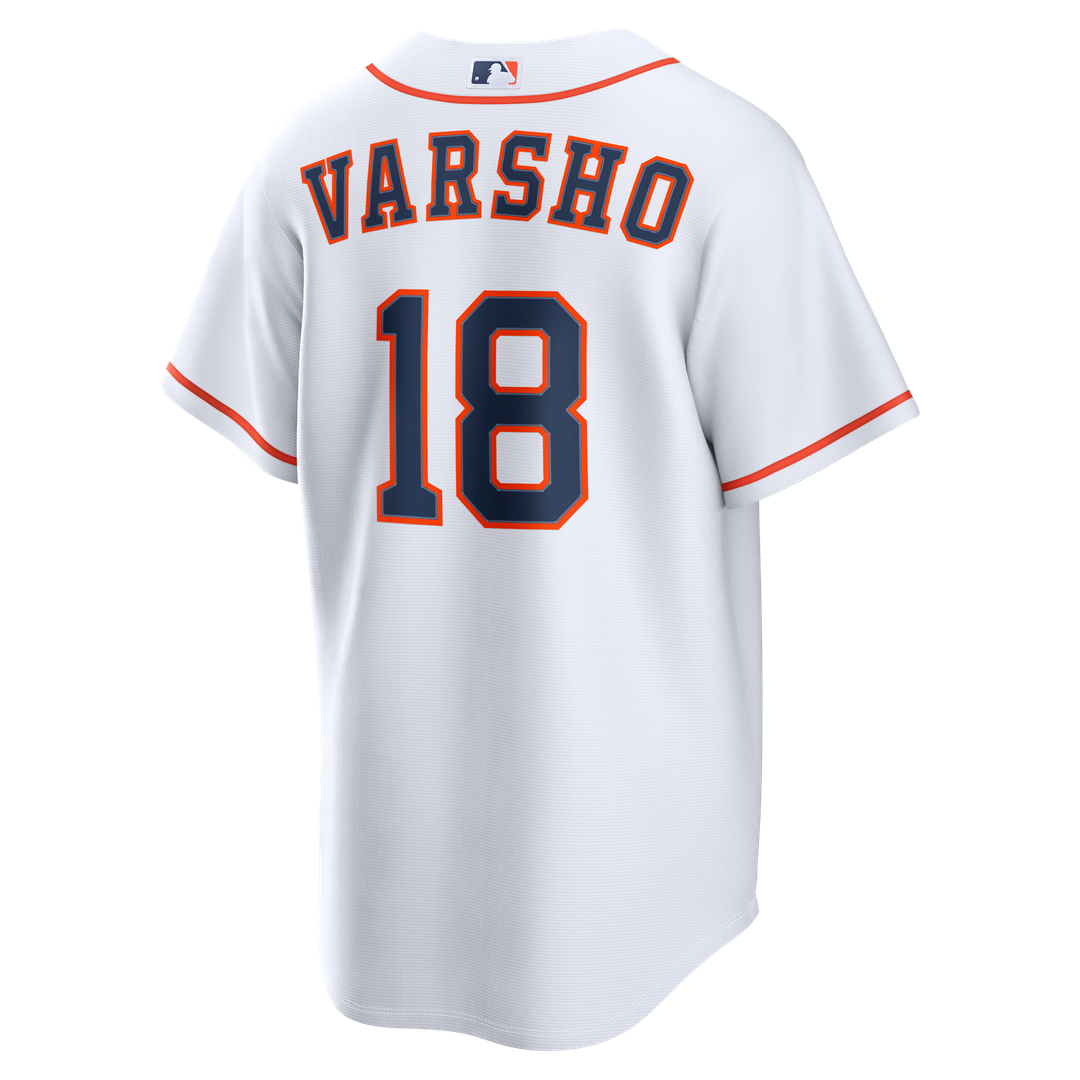 Men's Houston Astros Daulton Varsho White Home Replica Jersey