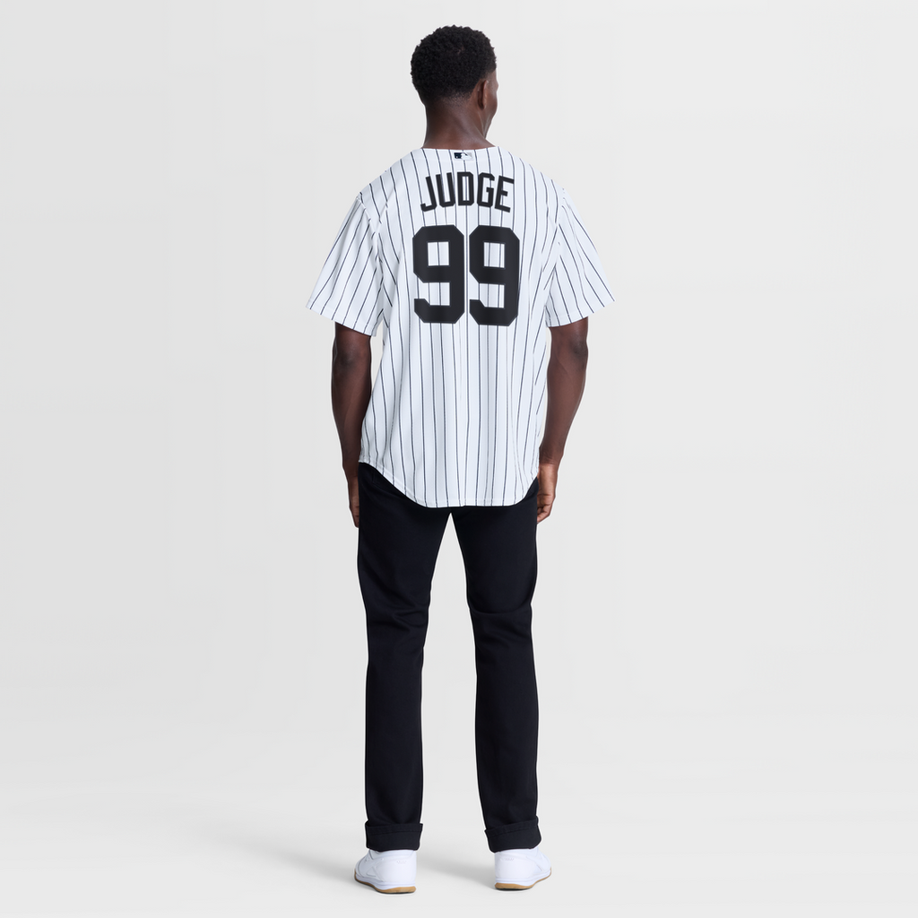 Men's New York Yankees Aaron Judge White Home Replica Jersey