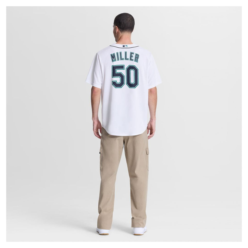 Men's Seattle Mariners Bryce Miller White Home Replica Jersey