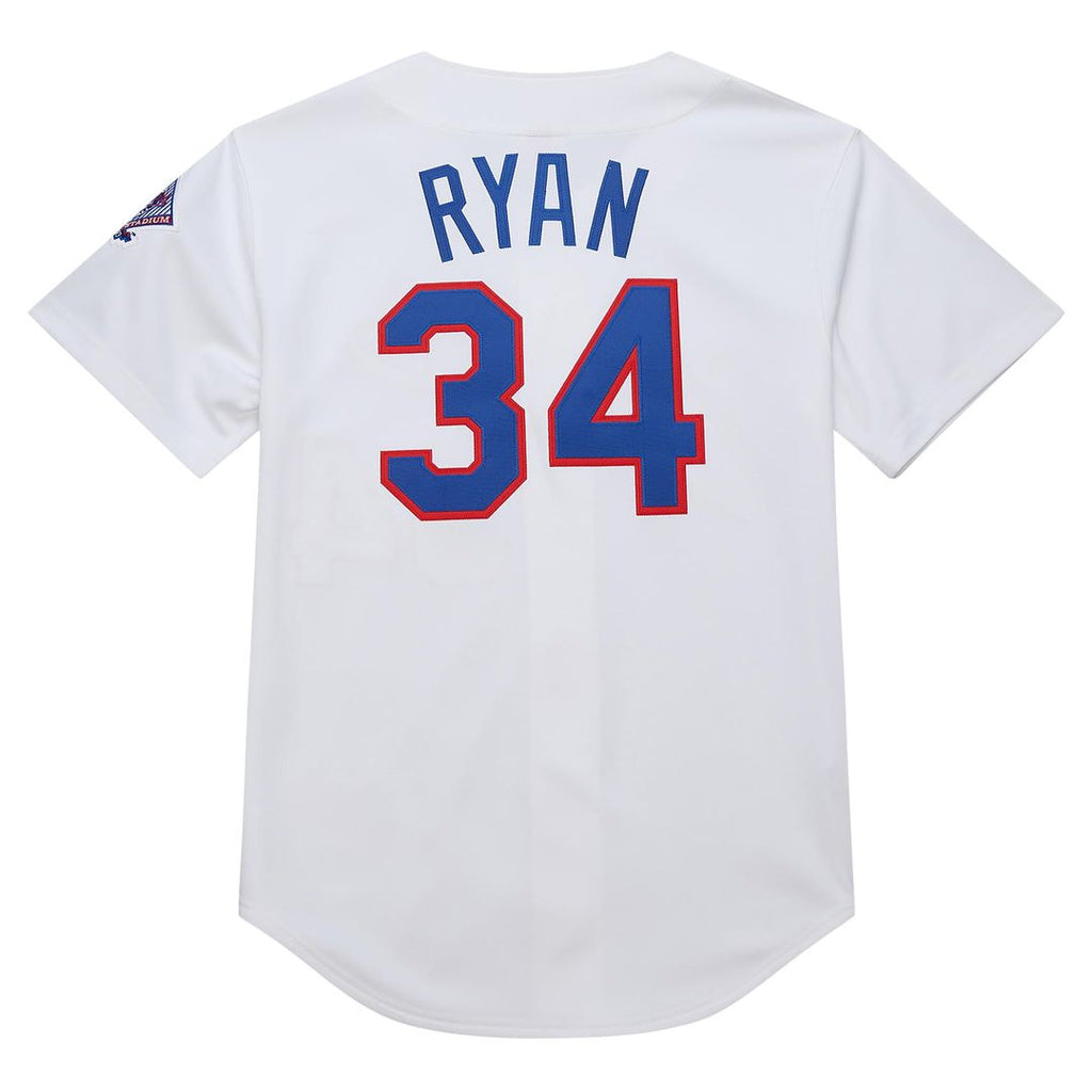Men's Texas Rangers Nolan Ryan White 1993 Jersey