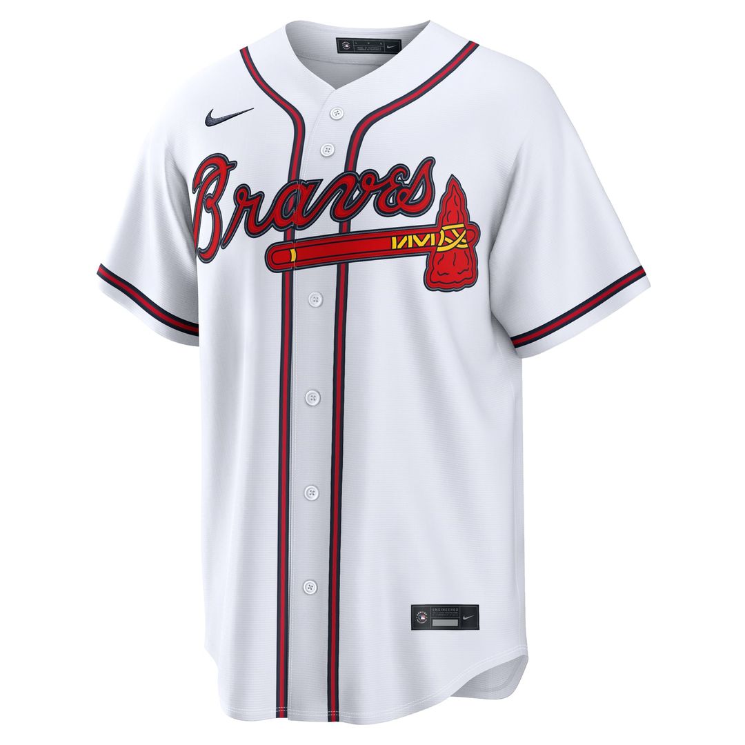 Men's Atlanta Braves Ronald Acuña Jr. White Home Replica Jersey