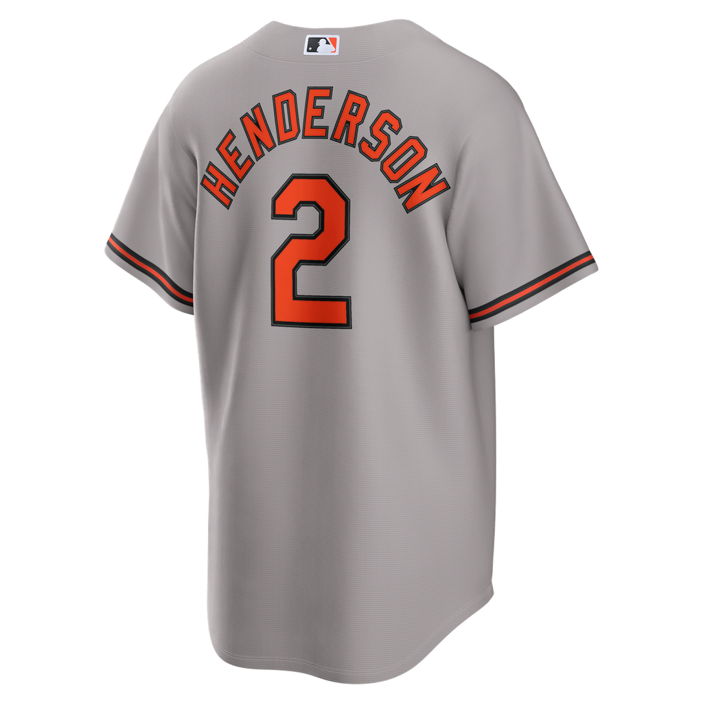 Men's Baltimore Orioles Gunnar Henderson Gray Road Replica Jersey